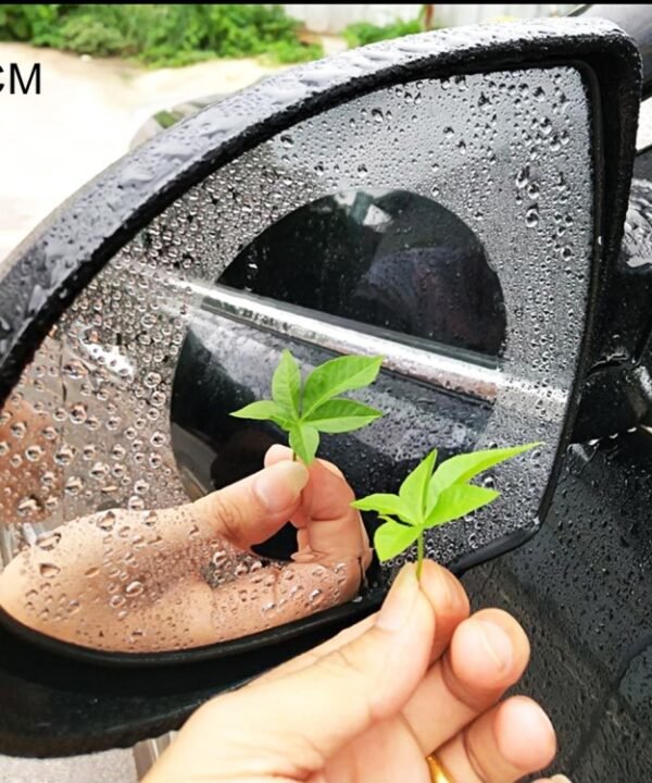 Car Round PET Rearview Mirror Protective Window Clear Anti-fog Waterproof Rain Shield Film, Diameter: 8cm