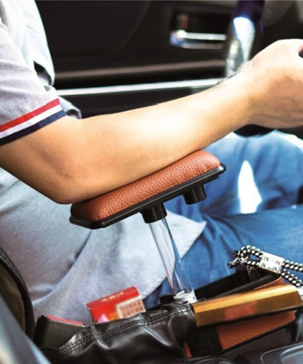 Universal Car Multi-functional Console Side Pocket Seat Gap Side Storage Box with Elbow Support Pad, with Pad
