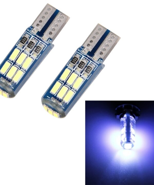 2 PCS T10/W5W/194/168/501 1.3W 9 LEDs SMD 4014 80 LM 7500K Car Reading Lamp Clearance Light, DC 12V(Cool White Light)