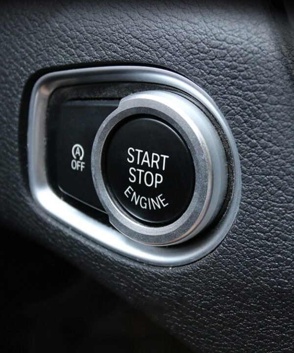 Car Engine Start Key Push Button Ring Trim Aluminum Alloy Sticker Decoration for BMW, For BMW (Engine Start), For BMW (Start Key), For BMW with Diamonds
