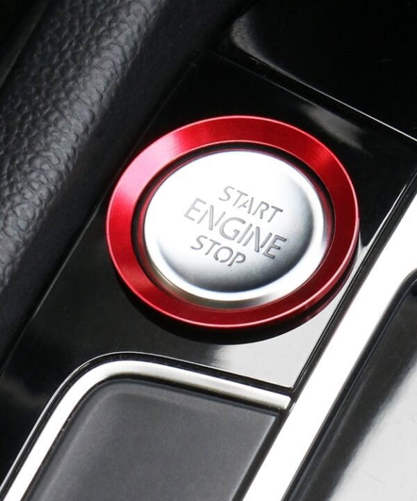 Car Engine Start Key Push Button Ring Trim Aluminum Alloy Sticker Decoration for Volkswagen, For Volkswagen (Engine Start), For Volkswagen