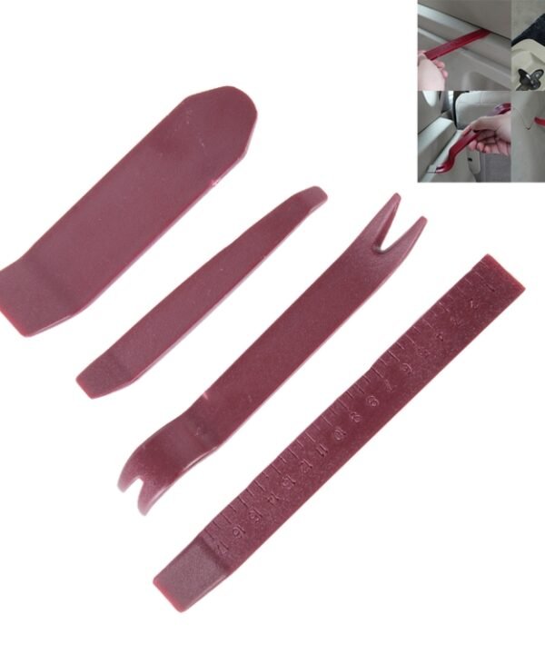 4PCS Car Door Clip Panel Audio Video Dashboard Dismantle Kits Installer Pry Tool