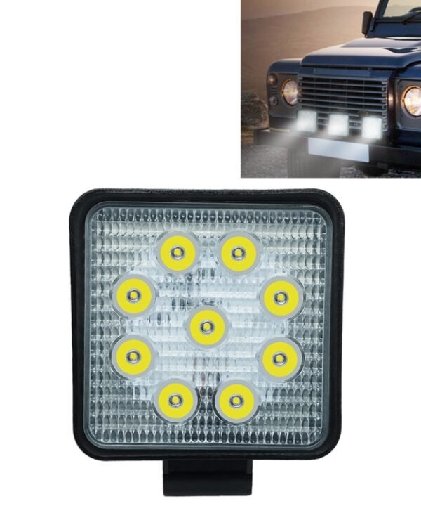 6.7W White Light Square-Shaped Waterproof Car Boat Marine Work Lights Spotlight LED Bulbs, DC 9-30V