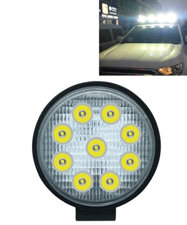6.7W White Light Round-Shaped Waterproof Car Boat Marine Work Lights Spotlight LED Bulbs, DC 9-30V