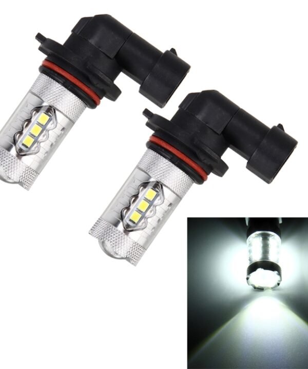2 PCS HB4 / 9006 DC 12V 5W 250LM Auto Car Fog Lights with 16 SMD-2835 LED Bulbs (White Light)