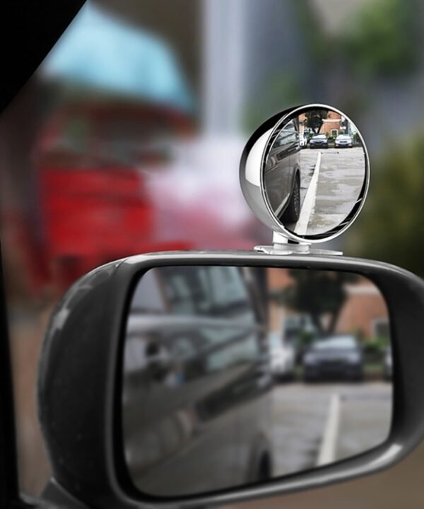3R-044 Auxiliary Rear View Mirror Car Adjustable Blind Spot Mirror Wide Angle Auxiliary Rear View Side Mirror, 3R-044 (Silver), 3R-044 (White), 3R-044 (Black)