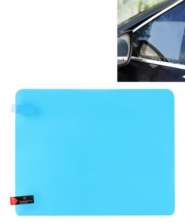 Car PET Rearview Mirror Protective Window Clear Anti-fog Waterproof Rain Shield Film, Size: 20*17cm