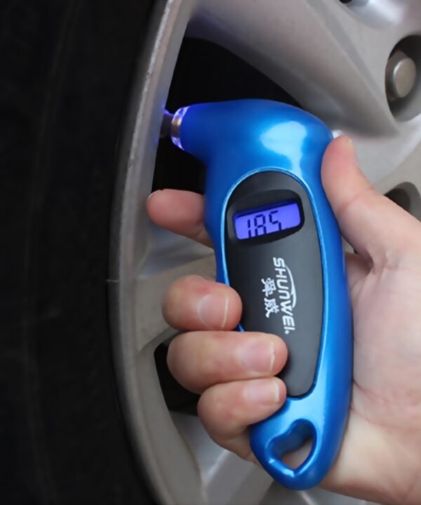 SHUNWEI SD-2802 Digital Tire Pressure Gauge 150 PSI 4 Settings for Car Truck Bicycle with Backlit LCD and Non-Slip Grip, SHUNWEI SD-2802
