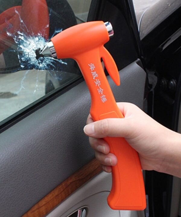 SHUNWEI SD-3501 Seat Belt Cutter Window Breaker Auto Rescue Tool Ideal Plastic Shell Car Safety Emergency Hammer with Adhesive Tape And Fixation Frame, SD-3501