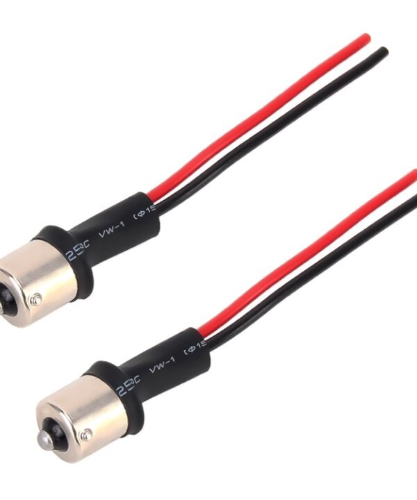 1 Pair 1156 / BA15S Bulb Holder Base Male Socket with Wire