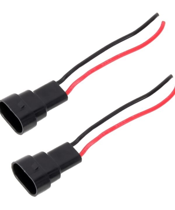 1 Pair 9005 / 9006 / 9012 Bulb Holder Base Male Socket with Wire