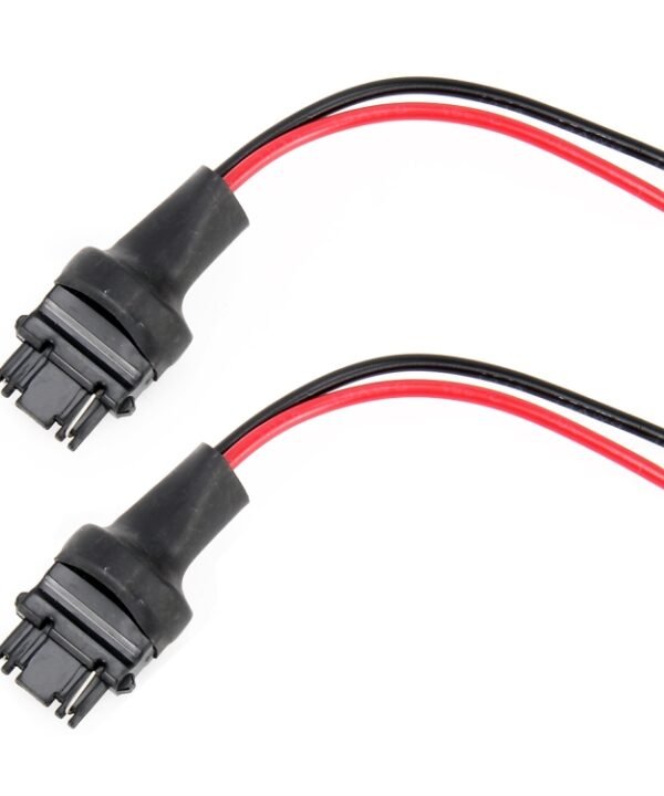 1 Pair T25 / 3156 Bulb Holder Base Male Socket with Wire