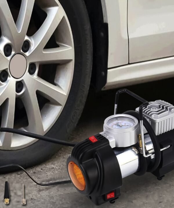Portable 4X4 Heavy Duty Air Compressor 12V 150PSI 35LPM Pump Tire Inflatable Pump Car Tool with Working Light for Outdoor Emergency