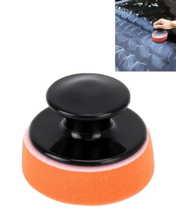 Car Polishing Sponge Round Sponge High-density Sponge, Size:7.5*5cm