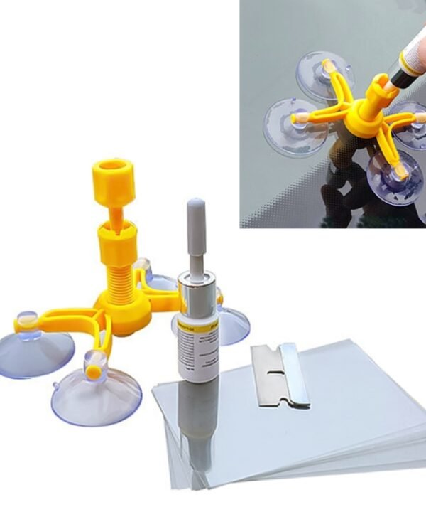 Professional Windscreen Repair Tool Paintless Dent Removal Car Window Windshield Repair Kit Chip Crack Auto Glass, Windscreen Repair Tool, Windscreen Repair Tool (White)