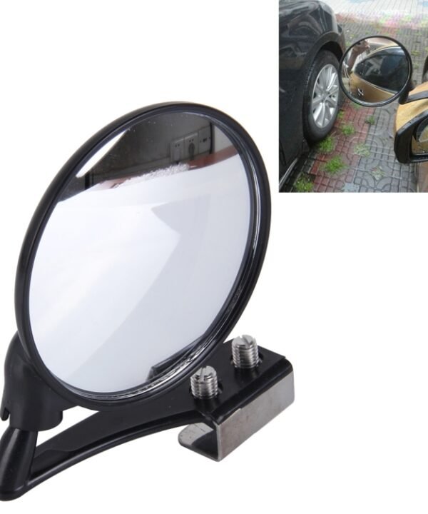 Vehicle Front Blind Area Wide-angle Adjustable Left Side Observation Mirror, Black Left Side