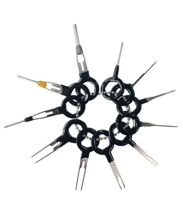 11 PCS Auto Car Plug Circuit Board Wire Harness Terminal Extraction Pick Connector Crimp Pin Back Needle Remove Tool