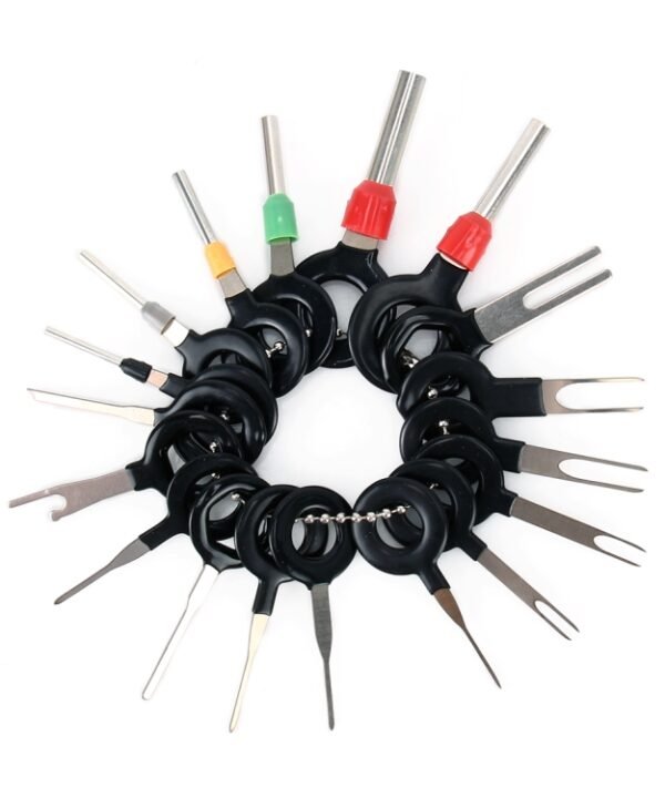 18 PCS Auto Car Plug Circuit Board Wire Harness Terminal Extraction Pick Connector Crimp Pin Back Needle Remove Tool