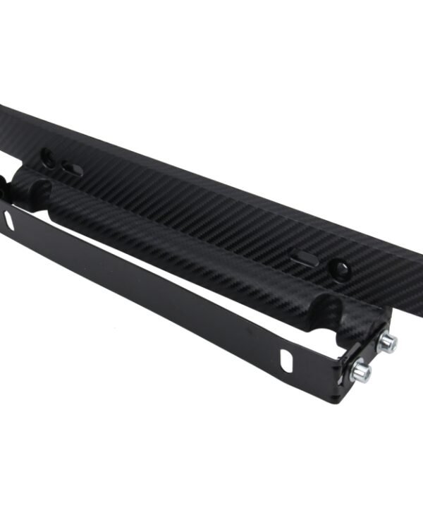 Car License Double Adjust Carbon Number Plate Adjustable Carbon Lead Plate Frame Holder Universal License Plate Holder Car Accessories
