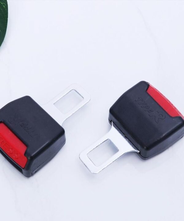 2 PCS RS-01 Universal Car Seat Belt Extension Buckle, Black