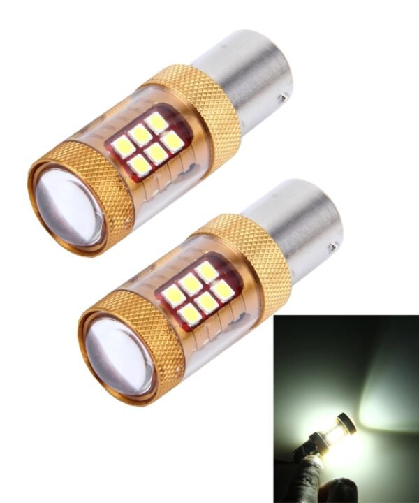 2 PCS 1156/BA15S 15W 1300LM 6500K 28 SMD-3030 LED Car Brake Lights Turn Light, DC 12V, 1156