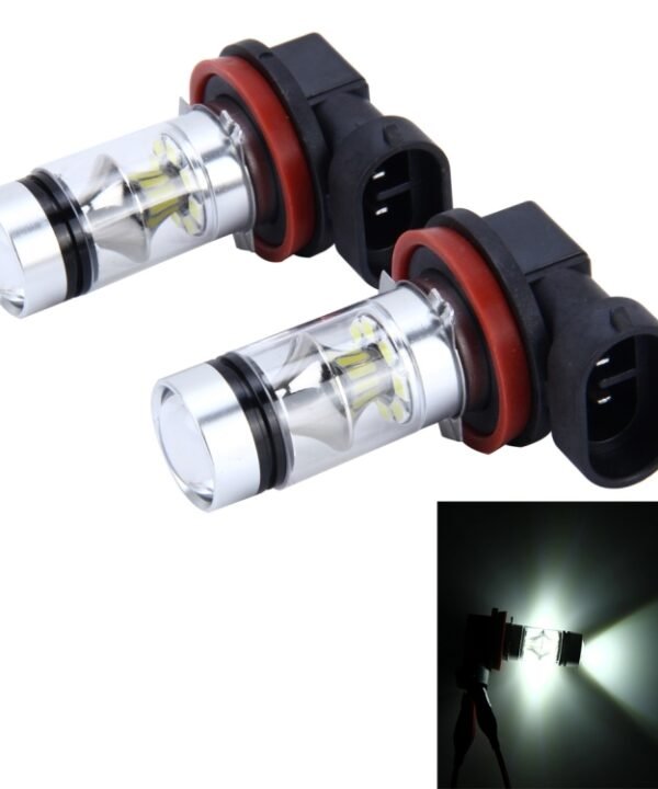 2 PCS H8/H11 10W 500LM 6000K 20SMD-2835 LEDs Car Fog Lights, DC 12V, H8/H11 10W