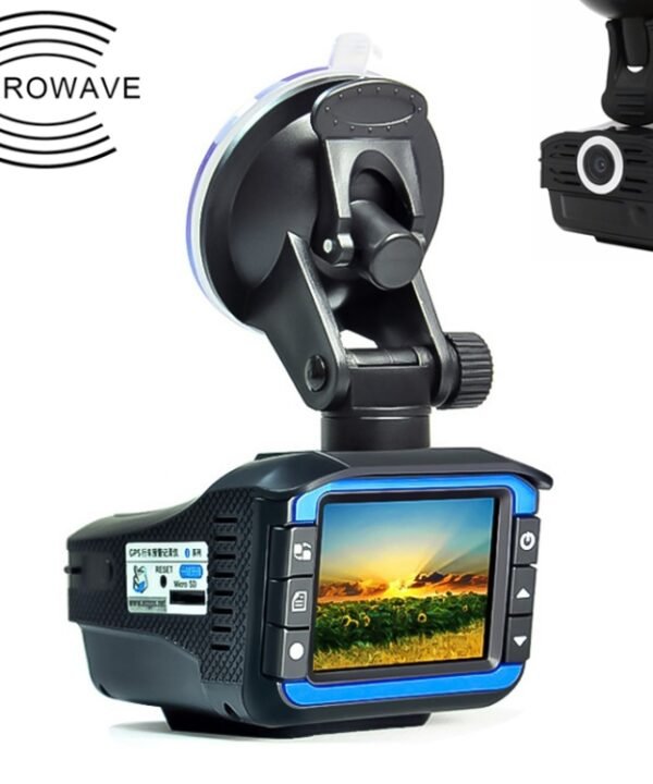 HD 720P 2.4 inch Video Camera Recorder DVR + Radar Detector, SQ Program, Support G-sensor / Night Vision