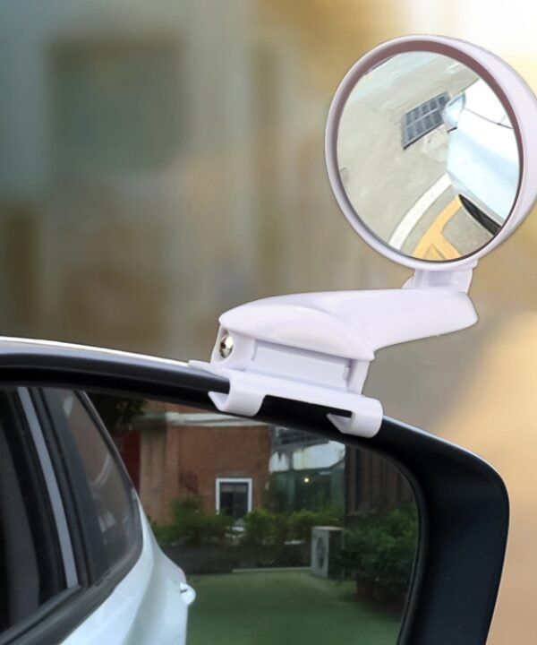 3R-095 Auxiliary Rear View Mirror Car Adjustable Blind Spot Mirror Wide Angle Auxiliary Rear View Side Mirror for Right Mirror, 3R-095 (White), 3R-095