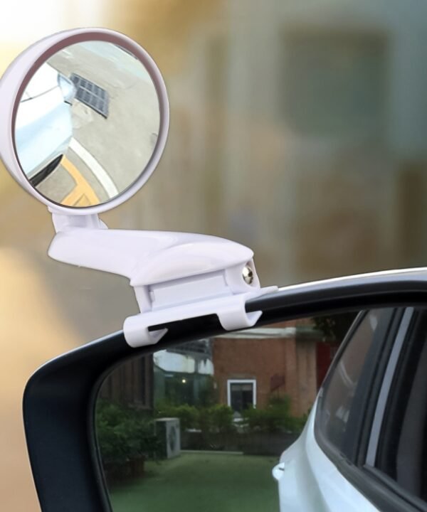 3R-094 Auxiliary Rear View Mirror Car Adjustable Blind Spot Mirror Wide Angle Auxiliary Rear View Side Mirror for Left Mirror, 3R-094 (White), 3R-094(Black)