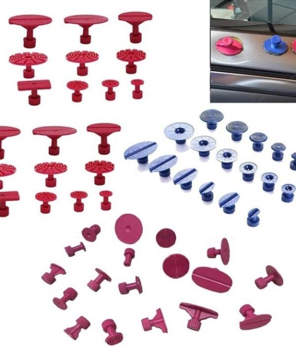 56 in 1 Auto PDR Plastic Ding Glue Tabs Paintless Dent Removal Car Repair Tools Kits Glue Puller Sets Tabs PDR Tools