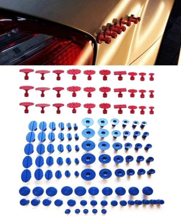 120 in 1 Auto PDR Plastic Ding Glue Tabs Paintless Dent Removal Car Repair Tools Kits Glue Puller Sets Tabs PDR Tools