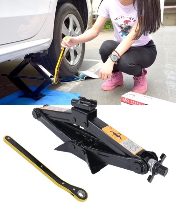 Upright ST-103D Heavy Duty Stabilizer Scissor Jack with Handle Lift Levelers 2000 Pound (1 Ton) Capacity Each - 10 to 35 CM Range