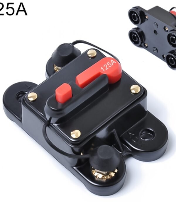 125A DC 12-24V Car Audio Stereo Circuit Breaker Automatic Reset Fuse Holder