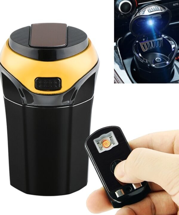 2 in 1 Universal Car Detachable Electronic Cigarette Lighter + Trash Rubbish Bin Ashtray