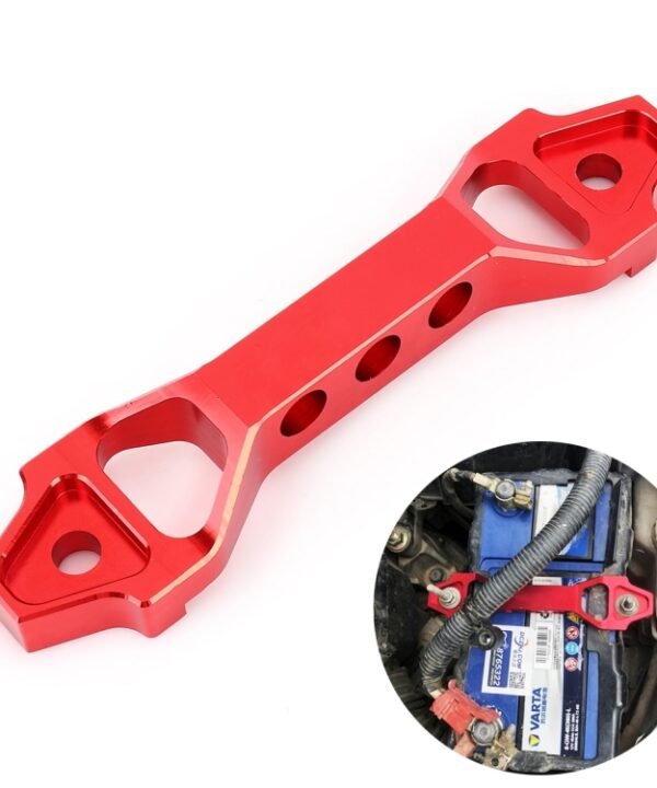 Universal Car Short Arch Stainless Steel Battery Tie Down Clamp Bracket, Size: 18.2 x 4.5 x 2cm, 18.2 x 4.5 x 2cm (Red), 18.2 x 4.5 x 2cm (Blue)