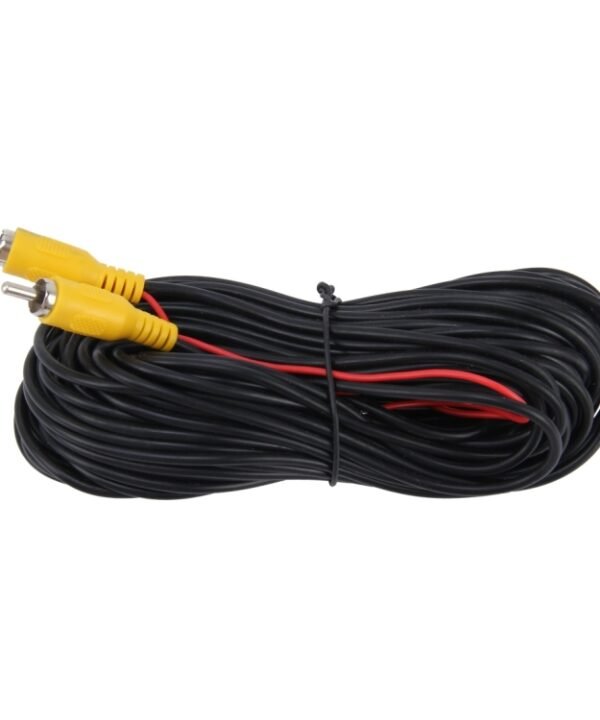 Car Reverse Rear View Parking Camera Video Cable With Detection Wire, Cable Length: 15m
