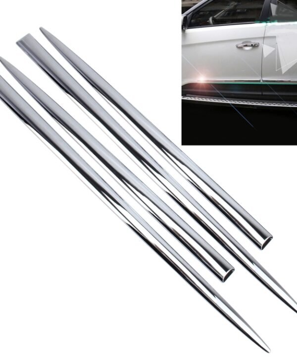 4 PCS Car Auto Door Side Edge Metal Anti-scratch Body Guard Protection Strip Sticker