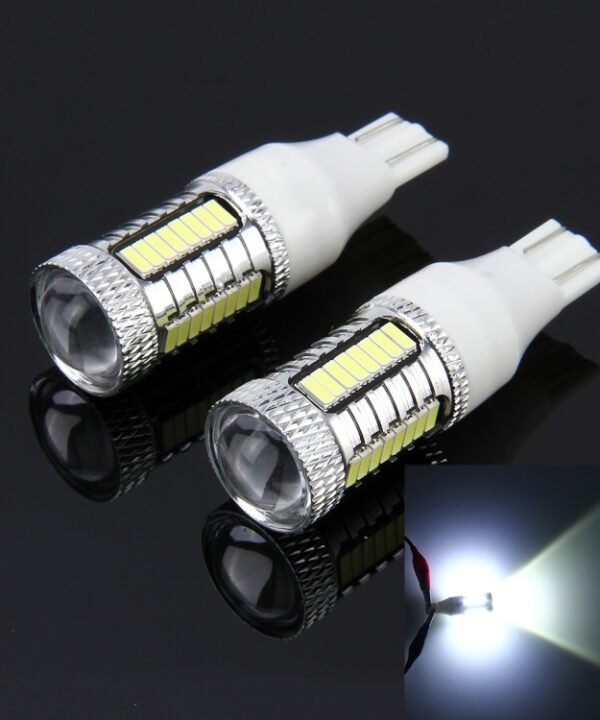 2 PCS T15 10W 650 LM 6000K Car Auto Brake Light Clearance Light Backup Light with 1 CREE Lamps and 32 SMD-4014 LED Lamps, DC 12V, T15
