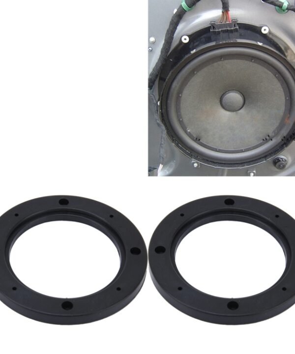 2 PCS 4 inch Car Auto ABS Loudspeaker Base Protection Hollow Cover Holder Mat, Inner Diameter: 10cm