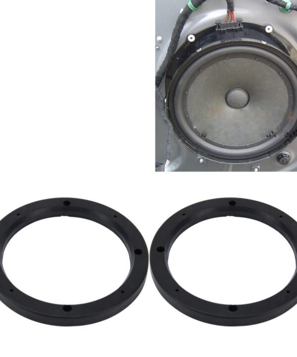 2 PCS 6.5 inch Car Auto ABS Loudspeaker Base Protection Hollow Cover Holder Mat, Inner Diameter: 14.5cm