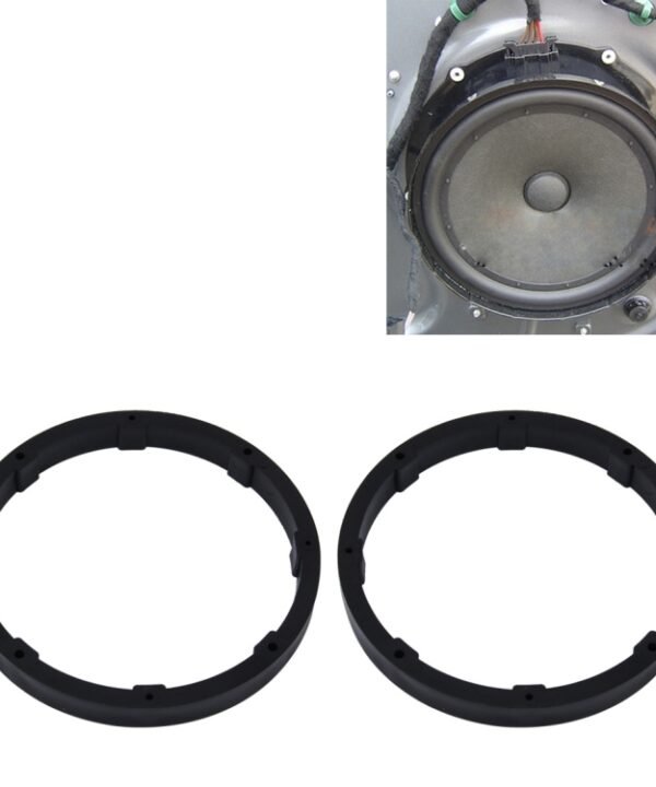 2 PCS 6.5 inch Car Auto ABS  Loudspeaker Base Protection Solid Cover Holder Mat, Inner Diameter: 14.5cm