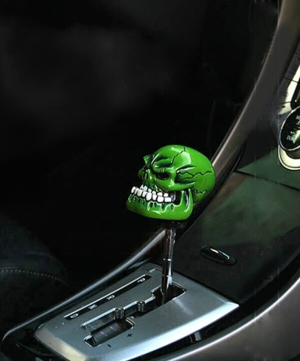 Universal Skull Head Shape ABS Manual or Automatic Gear Shift Knob  with Three Rubber Covers Fit for All Car, Skull Head Shape 1, Skull Head Shape 2, Skull Head Shape 3