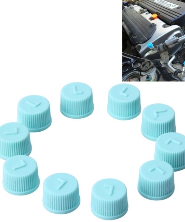 100 PCS Car Auto Universal Dustproof Air Condition Low Pressure Protective Valve Cap Cover