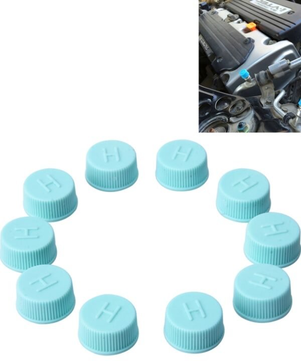 100 PCS Car Auto Universal Dustproof Air Condition High Pressure Protective Valve Cap Cover