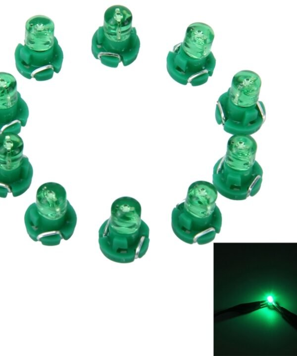 10 PCS 2W T3 Wedge Instrument Panel LED Light Dashboard Gauge Cluster Indicator Lamp Bulb, 2W T3, T3