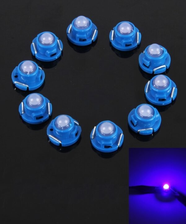 10PCS 2W T4.7 Wedge Instrument Panel LED Light Dashboard Gauge Cluster Indicator Lamp Bulb, 2W  T4.7, 2W T4.7