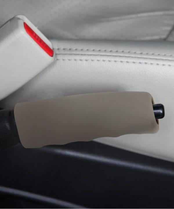 Rubber Car Hand Brake Cover Shift Knob Gear Stick Cushion Cover Car Accessory Interior Decoration Pad, Hand Brake Cove(Khaki), Hand Brake Cove(Blue), Hand Brake CoveRed), Hand Brake Cove(Black), Hand Brake Cove(Grey)