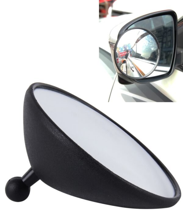 3R-098 Car Blind Spot Rear View Wide Angle Mirror, Diameter: 9.8cm, 3R-098 (Black)