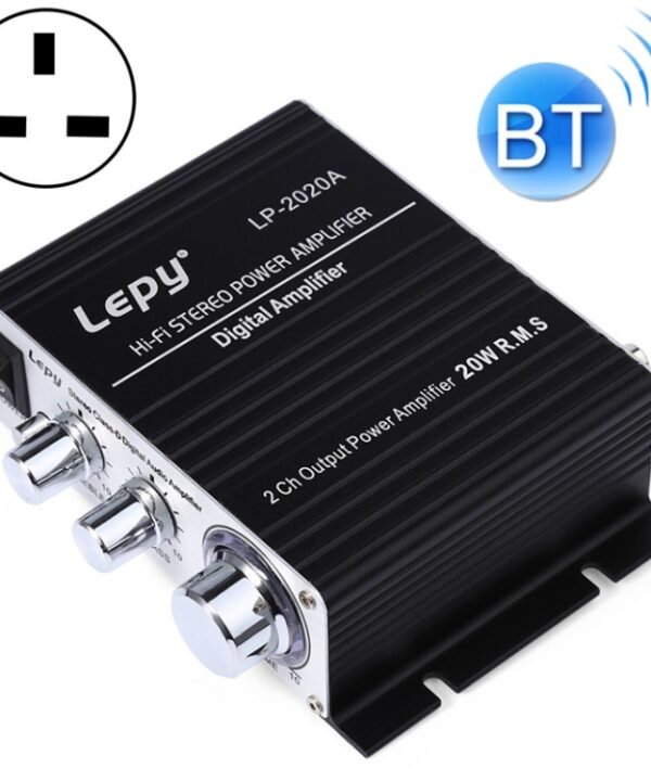 LP-2020A Car / Household HIFI Amplifier Audio, Support MP3, UK Plug with 3A Power Supply