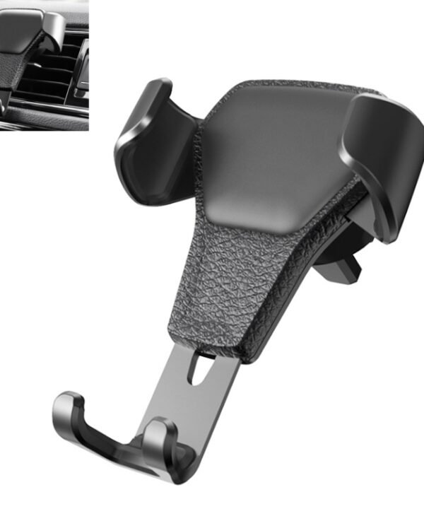 Litchi Texture Gravity Car Mount Phone Holder, Litchi Texture(Black), Litchi Texture(White)
